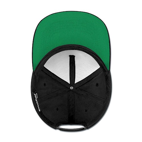Snapback Cap Unten nero/nero