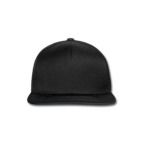 Snapback Cap Vorne nero/nero