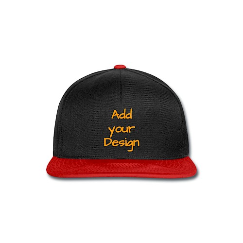 Snapback Cap nero/rosso