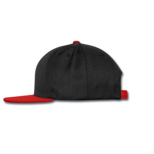 Snapback Cap Links nero/rosso