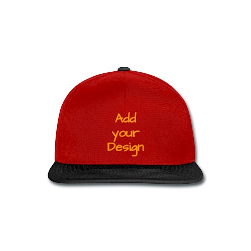 Snapback Cap rosso/nero