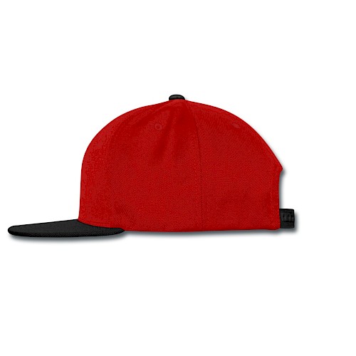 Snapback Cap Links rosso/nero