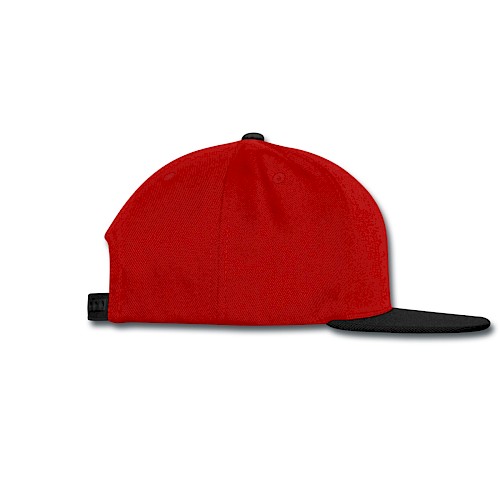 Snapback Cap Rechts rosso/nero