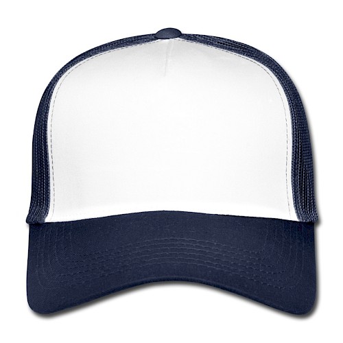 Trucker Cap Vorne Weiß/Navy