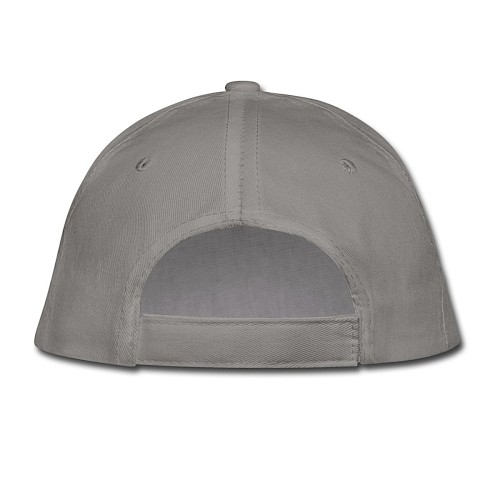 Bio-Baseballkappe Hinten Hellgrau