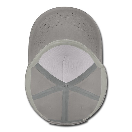 Bio-Baseballkappe Unten Hellgrau