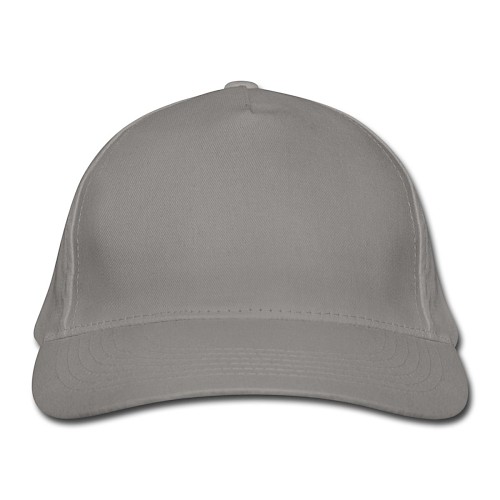 Bio-Baseballkappe Vorne Hellgrau