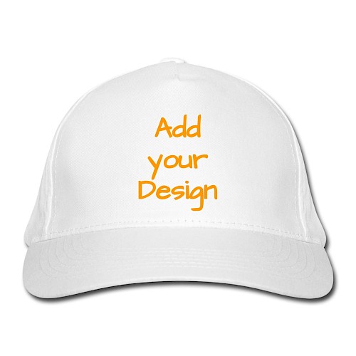 Ekologisk basebollkeps vit