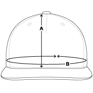 Casquette Snapback contrastée Vue d’ensemble de la taille