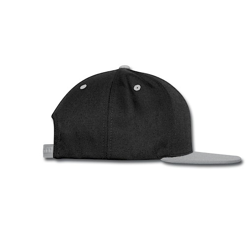 Kontrast Snapback Cap Rechts Schwarz/Grau
