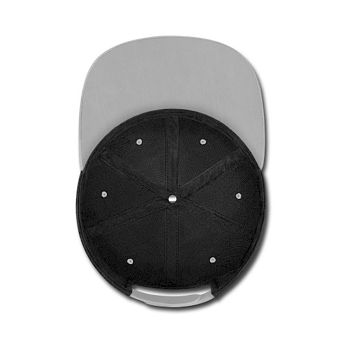 Kontrast Snapback Cap Unten Schwarz/Grau