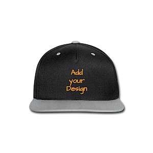 Casquette Snapback contrastée noir/gris