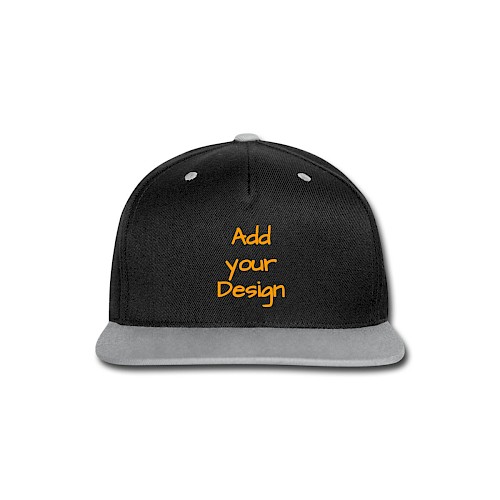 Kontrast Snapback Cap Schwarz/Grau