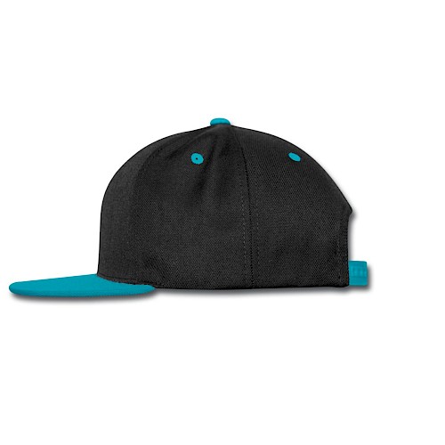 Gorra contraste Snapback Links negro/turquesa