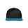 thumbnail Cappellino snapback in contrasto cromatico Vorne nero/turchese