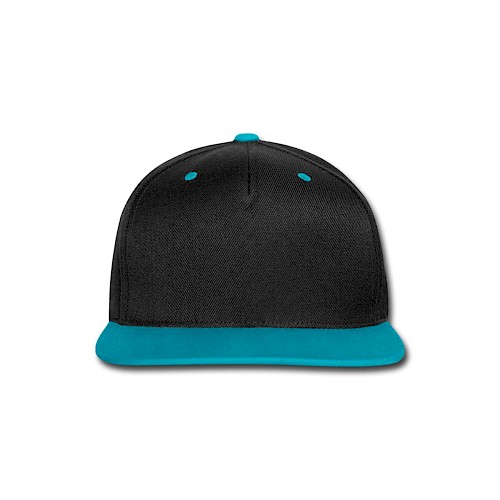 Gorra contraste Snapback Vorne negro/turquesa