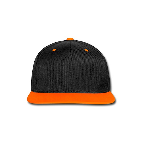 Gorra contraste Snapback Vorne negro/naranja neón