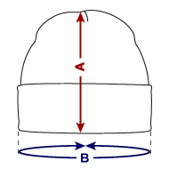 Wintermütze Größenübersicht