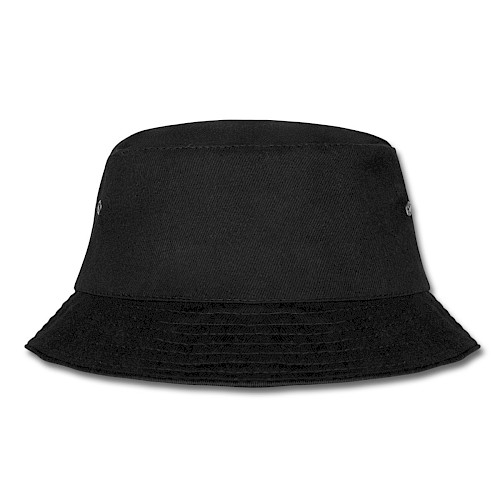 Fischerhut Hinten Schwarz