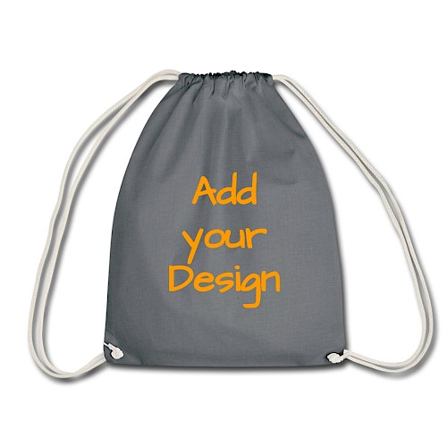 Drawstring Bag grey