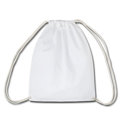 Drawstring Bag Hinten white