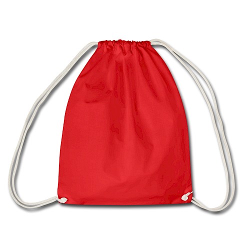 Drawstring Bag Hinten red