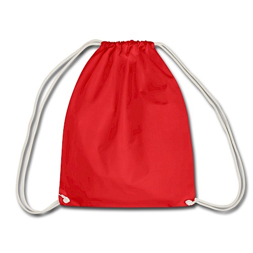 Drawstring Bag Vorne red