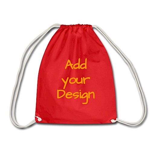 Drawstring Bag red