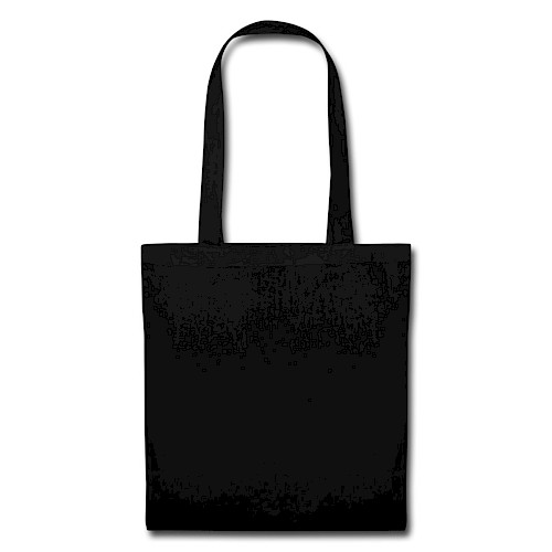 Borsa di stoffa Hinten nero