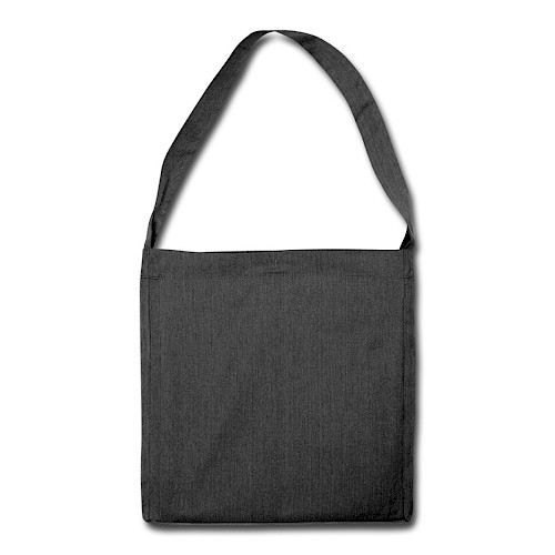 Bandolera de material reciclado Hinten negro jaspeado