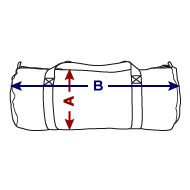 Duffel Bag Size overview