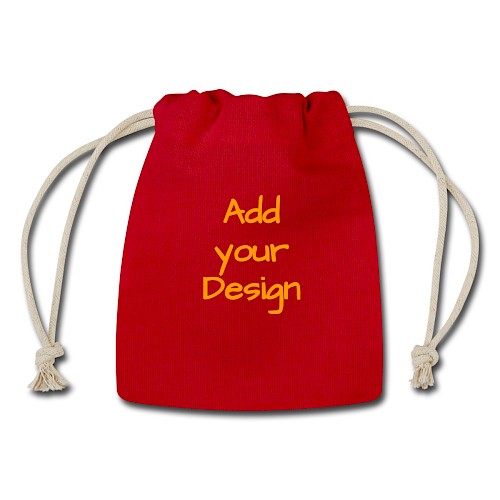 Reusable Cotton Gift Bag red