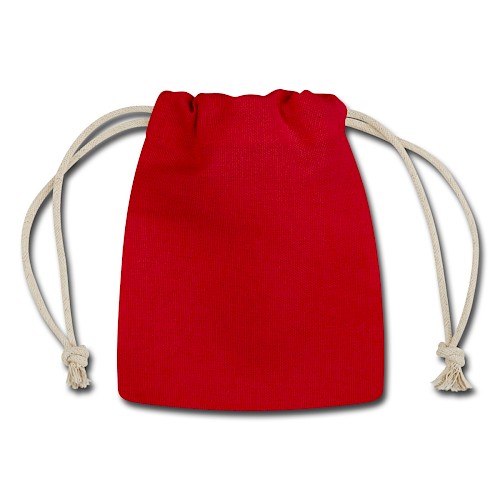 Reusable Cotton Gift Bag Hinten red