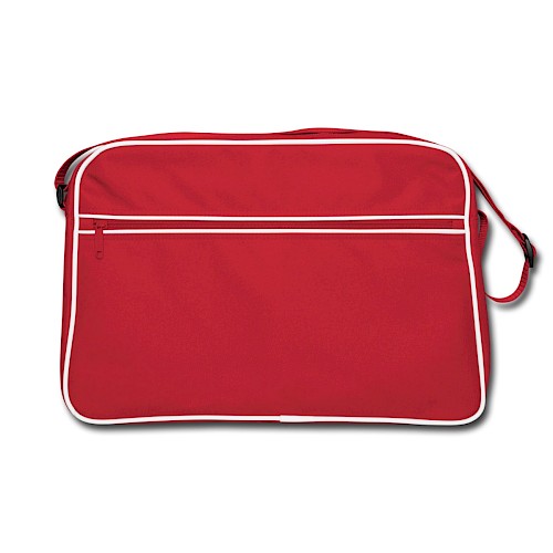 Retro Bag Vorne red/white