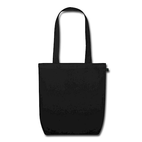 Bio-Stoffbeutel Hinten Schwarz