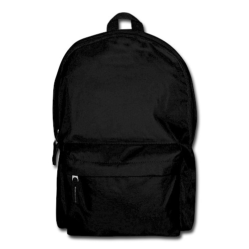 Rucksack Vorne Schwarz
