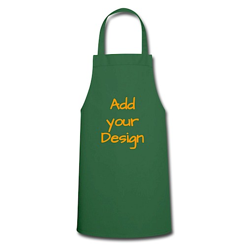 Delantal de cocina verde