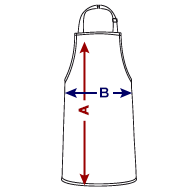 Delantales para niños Descripción general del tamaño