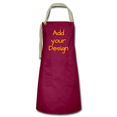 Artisan Apron burgundy / desert sand