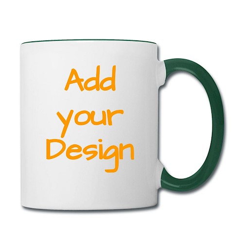 Contrasting Mug white/dark green