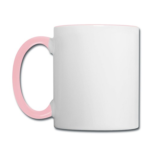 Tofarget kopp Links hvit/rosa