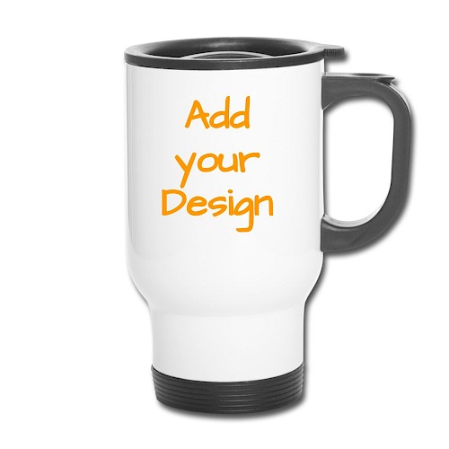 Thermobecher mit Tragegriff Weiß