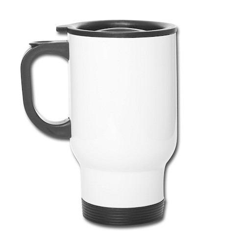 Thermobecher mit Tragegriff Hinten Weiß