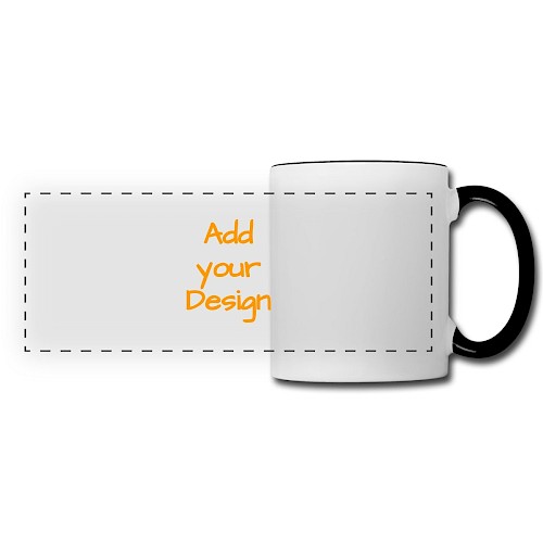 Kubek panoramiczny biały/czarny