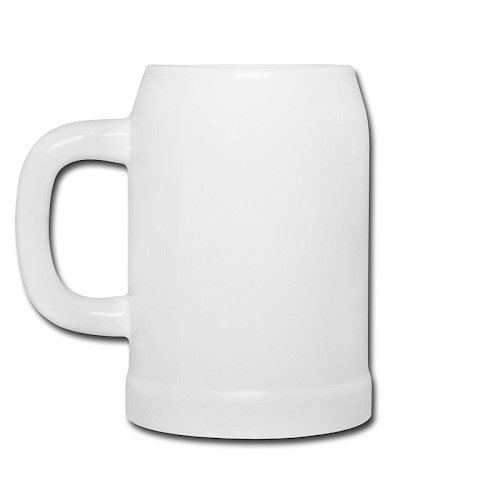 Bierkrug Links Weiß