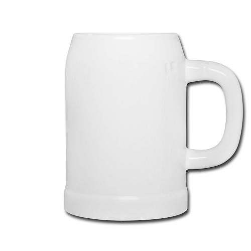 Bierkrug Rechts Weiß
