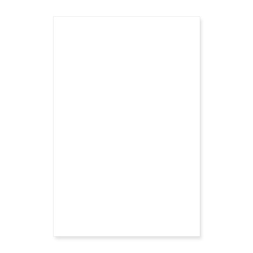 Poster 40x60 cm Vorne Weiß