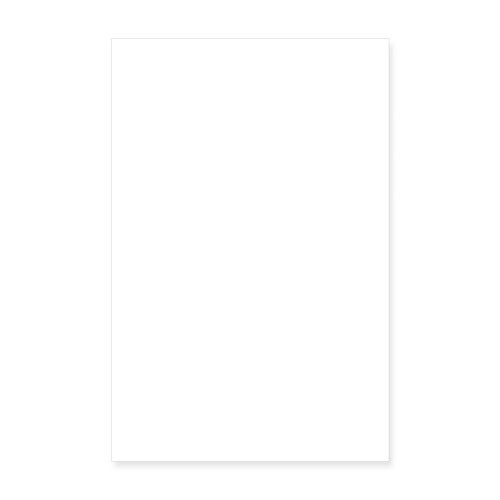 Poster 20x30 cm Vorne Weiß