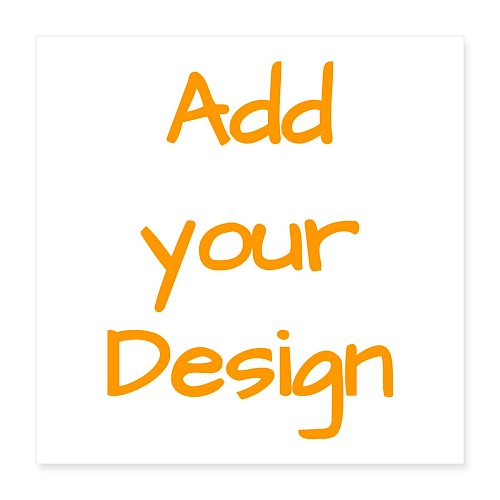 Poster 40x40 cm Weiß