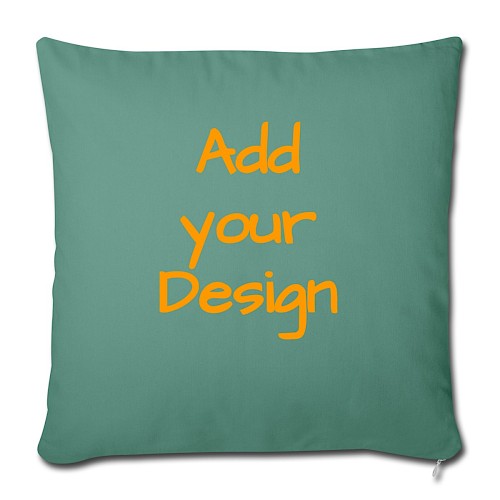 Sofa pillowcase 17,3'' x 17,3'' (45 x 45 cm) cypress green